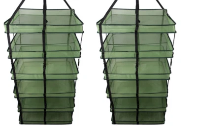 DL 2 Pack Large Grow1 Square Drying Rack - Drying Herbs Flowers Great Design
