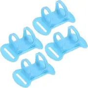 uxcell 4-Pack Headlamp Flashlight Holder, High Elastic Silicone Headlamp Stand Bicycles Lights Mount Bands for Telescopes Flashlights Cycling Hiking [Blue,0.98"/25mm]