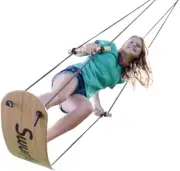 Swurfer TreeSkate Skateboard Swing, Outdoor Stand Up Surf Swing, Holds Up to ...
