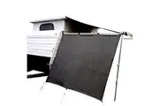 Black Pop Top XD Caravan End Wall Privacy Screen Off Road Poptop Roll Out Awning