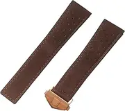 [London Craftwork] 22mm Suede Leather Strap compatible with TAG HEUER MONACO CARRERA FORMULA 1 Watch