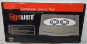 Gigaware Foldable Notebook Cooling Pad with Dual Fans Laptop USB Powered-black