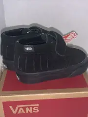 Vans Toddler Chukka V Black Suede Moc …Moccasins, Sz 4, New With box/tags