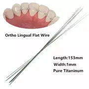 10Pc Dental Orthodontic Lingual Retainer Wire Flat Twist Titanium Bracket Brace