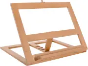 Large Wooden Table Bookrack Easel, Cookbook Stand, Text Book Tablet Rest - Premi