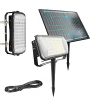 Solar Light with Individual 50W Solar Panel, High Power LED 10-12Hours Auto On/O