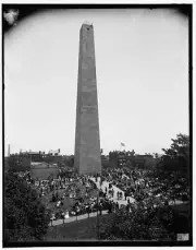 8" x 10" Photo Bunker Hill Monument Bunker Hill Day Boston Mass. 1890