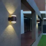 LED Outdoor Wall Lanterns Lamp Waterproof Light Fixture Garden Up/Down Lighting