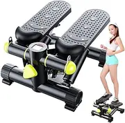 Mini Stepper, 2 in 1 Stepper with Adjustable Resistance, Stepper with Display, Body Sculpture Lateral Twist Stepper, Min