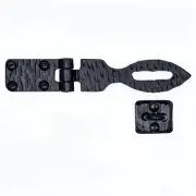 6" Rustic Hasp Latch Lock For Furniture Chests & Trunks Iron Hand Forged
