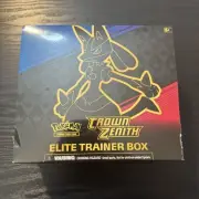 Pokemon Crown Zenith Elite Trainer Box NEW SEALED SLIGHT TEAR Pokemon TCG