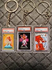 Jayden Daniels Psa10 Acrylic Downtown Colorblast Kaboom Novelty 3 Keychain Lot