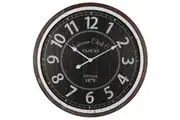 Willow & Silk Large 70cm Black 'Vintage 1879' Wall Clock/Home/Room/Hallway Decor