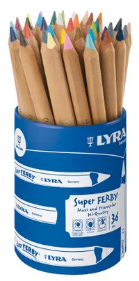 在飛比找誠品線上優惠-LYRA三角原木色彩鉛筆/ 17.5cm/ 36支入/ 筆桶