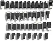 USB Adapter, USB Adapter Kit USB Adapter Set USB Micro Mini USB2.0 Male to Female Adapter Multiple F/M USB Coupler Connector Set