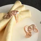 Party Ginkgo Leaf Napkin Ring Serviette Buckle Napkin Holder Table Setting