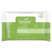 Simple Cleansing Facial Wipes 25 Count (Pack of 3)