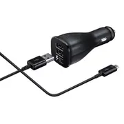 Samsung Adaptive Fast Charging Dual-Port Car Charger - Black