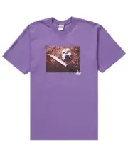 SUPREME x MF Doom T-shirt Dusty Purple Men's size Medium FW'23