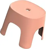 Didiseaon 1pc Bathroom Stool Arm Chair Adjustable Shower Foot Stool Seat Foldable Stool Inflatable Chair Footstools Toilet Stool Collapsible Step Stool Poufs Poop Stool Pink