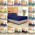 800TC Egyptian Cotton Bottom Fitted Sheet Single/KS/Double/Queen/King/SK Bed