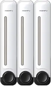 Shampoo and Conditioner Dispenser Bathroom Shower Dispenser 13.4oz Refillable Bottles Modern Shower Dispenser for Hotel Home Bathroom Set of 3/2/1 White Gold Bathroom Upgrades