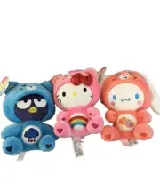 Care Bears x Hello Kitty SET of 9 inch Plush Toys NEW With Tags Cinnamoroll