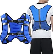Weighted Vest for Women and Men ,3kg 5kg 8kg 10kg Weight Vest with Reflective Stripe and Double Adjustable Buckle Straps Weight Vests for Strength Training, Jogging, Cardio, Weight Loss,Running, Workout, Walking