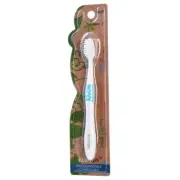 XyloBurst Ecofam Compostable Kids Toothbrush with Anti-Microbial Bristles-Blue