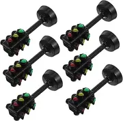 CIYODO 6pcs Traffic Light Turn Signal Light Stop Safety Traffic Maker Traffic Light Crosswalk Signal Traffic Lamp Stop Light Decor Black Abs