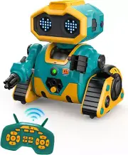 Holyton Robot Rechargeable Remote Control Robot STEM Toy Ages 5+ New