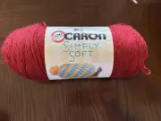 Caron Simply Soft Yarn Autumn Red #9730 6oz