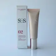 CLARINS SOS PRIMER BLURS IMPERFECTIONS PREPS & HYDRATES # 02 PEACH - 1 OZ. NEW