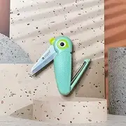 VSL VANSLENSON 2 in 1 Small Folding Knife Super Cute Bird Knife with Peeler 2.5' Blade Mini Pocket Size EDC Green Pink