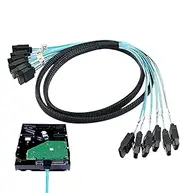 Cables for Hard Drive - Flexible Data Splitter Stable Hard Drive Cord | Office Supplies, Networking Products for Tech Enthusiasts, Family, Friends, Home