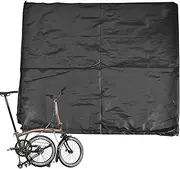 Travel Bike Cover,Nylon Adjustable Folding Bike Cover with Elastic Strap - Compact Storage Accessories for Biking Cycling Touring Sport Transport