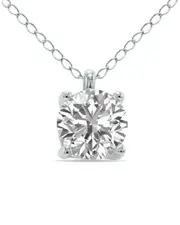 14K 0.25 ct. tw. Diamond Solitaire Pendant Necklace