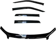 TradiesChoice 4X4 Bonnet Protector + Weather Shields to Suit Toyota Landcruiser Prado 150s 10-13
