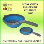Space Saving Collapsible Blue Colander Caravan Boat RV Camping Silicone PARTS