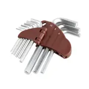 Hex Key, Allen Wrench Set 9 pcs, Metric Size 1.5mm-10mm, for Furniture Assemb...