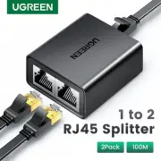 UGREEN RJ45 Splitter 1 to 2 Ethernet Adapter Cable Extender For PC Laptop TV Lot