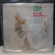 Vtg Hallmark Columbia Minerva Floral Bouquet Calendar Crewel Idea Kit NIB