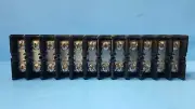 1pc- KUX Double Row Terminal Block, KUX12P, 12position, 60A, 600V, 22-6AWG