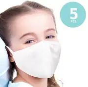 5 pcs Reusable Mask face mask triple layer back to school teen woman size small