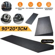 Rubber Curb Ramp Cuttable Threshold Ramp Kerb Driveway Threshold Ramp 90x20x3cm