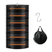24" Diameter Herb Drying Rack 6 Layer Mesh Hanging Herb Drying Rack for Bud V...