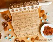 Moon Magic Sun Planet Mystery Witch Rolling Pin Embossed Cookies Cookie Roller
