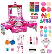 Imtrub Girls Makeup Set for Kids,Real Cosmetic Washable Real Make Up Set | Real Make Up Set Christmas & Birthday Gift for Kid 3-12 Year Old