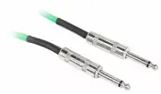Rockville RCGT10G 10' 1/4'' TS to 1/4'' TS Guitar/Unbalanced Signal Cable-Green