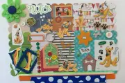 Disney Pluto Custom Mini Book Chipboard Album Kit Scrapbook Mickey Friends